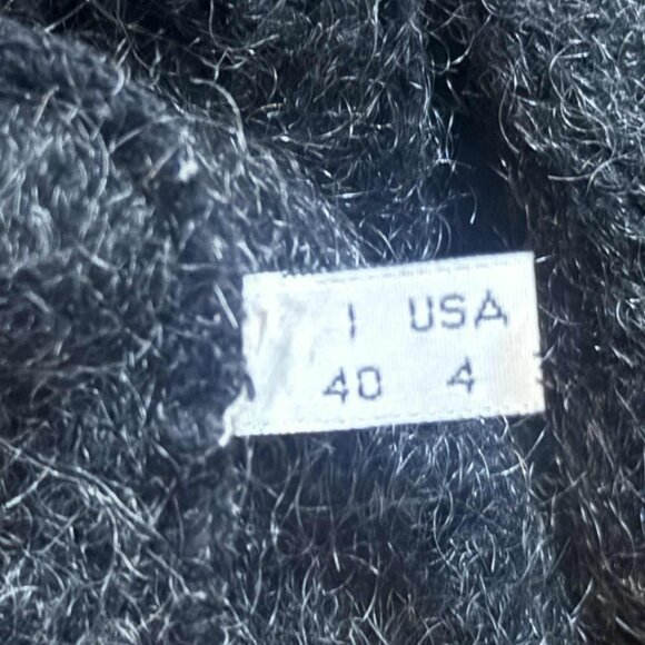 See by Chloé Mohair Wool Blend Sweater Size 4 Grey Luxury Knit Cozy Designer - Picture 7 of 10